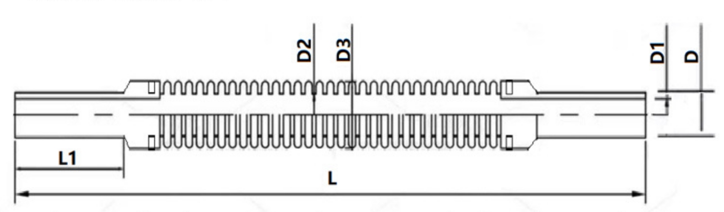 VCR Bellows Hose | 316L Stainless Steel Corrugated Flexible Tube | 1/8" to 1/2" | Custom 20261001 v4jqk1k1