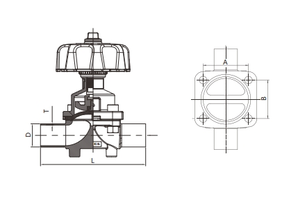 Cavity-Free Sanitary Diaphragm Valve | SS316L | Autoclavable | EPDM+PTFE | DN15-DN50 image