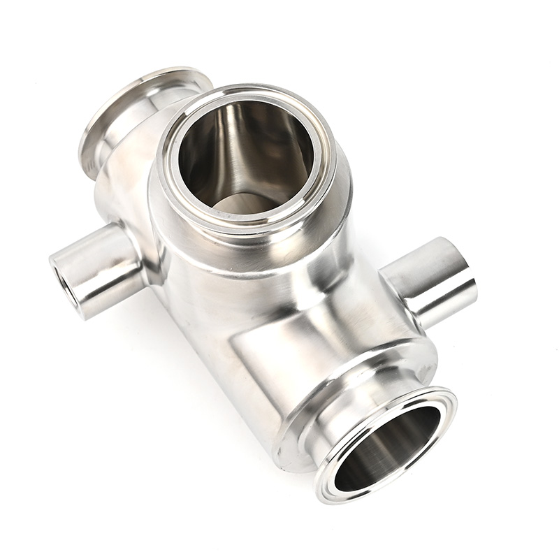 Custom Sanitary Jacketed Pipe Fittings | 316L Stainless Steel Internal weld profile of a stainless steel sanitary jacketed fitting